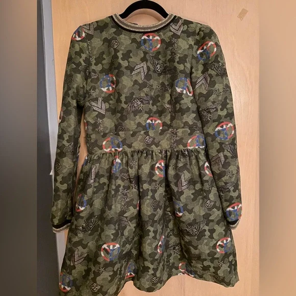 Niumi Camo Fit and Flare Sweater Dress - Picture 1 of 4